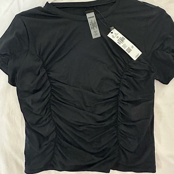 garage ruched front tee - Picture 2 of 2